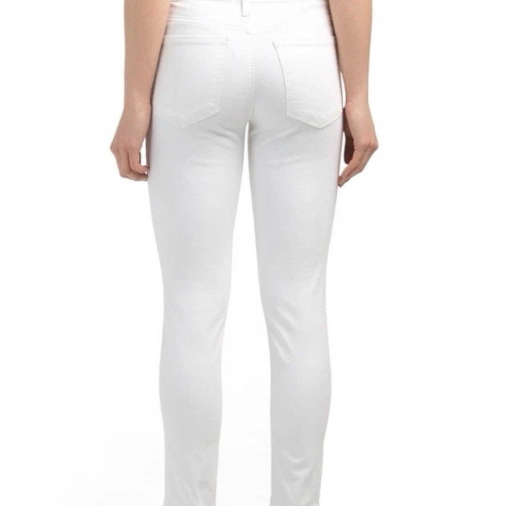 Lucky Brand Ava Skinny Jeans Pants WHITE Raw Hem Sz 6/26 Ankle Crop Women's EUC‎ - Picture 2 of 9